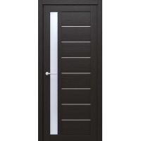 Дверь межкомнатная Севилья (Темный Кипарис/ Белый Акрилат) 