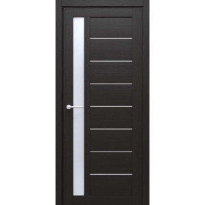 Дверь межкомнатная Севилья (Темный Кипарис/ Белый Акрилат) 