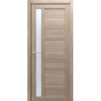 Дверь межкомнатная Севилья (Лиственница Мокко/ Белый Акрилат) 