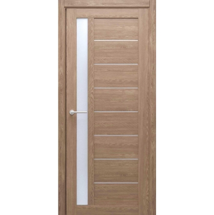 Дверь межкомнатная Севилья (Дуб Натуральный/ Белый Акрилат) 