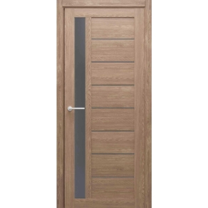 Дверь межкомнатная Севилья (Дуб Натуральный/ Стекло Графит) 