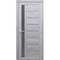 Дверь межкомнатная Севилья (Дуб Нордик/ Стекло Графит) 