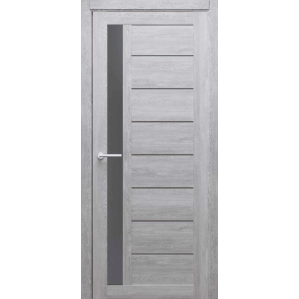 Дверь межкомнатная Севилья (Дуб Нордик/ Стекло Графит) 