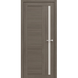 Дверь межкомнатная Валенсия (Кедр Серый/ Белый Акрилат) 