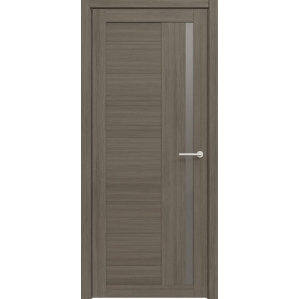 Дверь межкомнатная Валенсия (Кедр Серый/ Стекло Графит) 