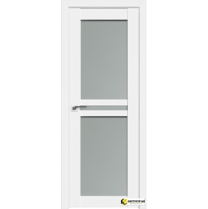 Дверь межкомнатная Flash Eco 19 (Белый/ Матовое стекло)