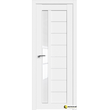 Дверь межкомнатная Flash Eco 04 (Белый/ Белый лакобель)