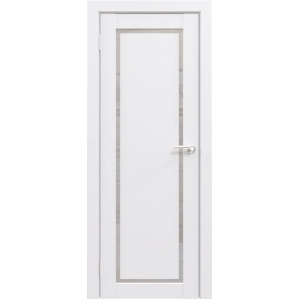 Дверь межкомнатная Flash Classic Eco 01 Парящая филенка (Белый, Матовое стекло)