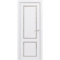 Дверь межкомнатная Flash Classic Eco 02 Парящая филенка (Белый, Матовое стекло)