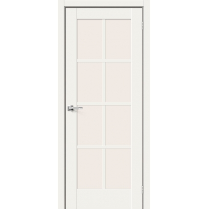 Дверь межкомнатная Прима-11 ПО Hard Flex (Белый микс)