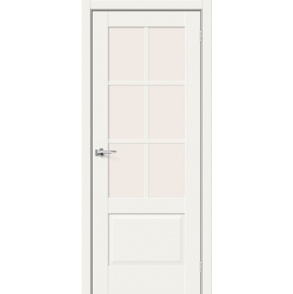 Дверь межкомнатная Прима-13 ПО Hard Flex (Белый микс)