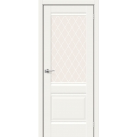 Дверь межкомнатная Прима-3 ПО Hard Flex (Белый микс)