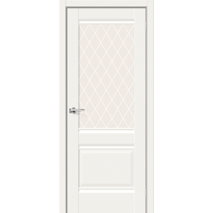 Дверь межкомнатная Прима-3 ПО Hard Flex (Белый микс)
