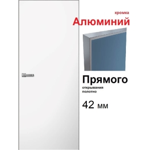 Дверь-невидимка INVISIBLE (под покраску, кромка Алюминий)