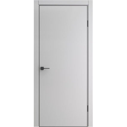 Дверь межкомнатная NEXT-Z (50AB)/ Nardo Grey с магнитным замком (ALUM кромка с 4-х сторон Черная)