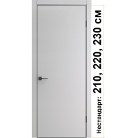 Дверь межкомнатная NEXT-Z (50 4AB)/ Nardo Grey с магнитным замком (ALUM кромка с 4-х сторон Черная) НЕСТАНДАРТ