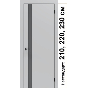 Дверь межкомнатная NEXT-Z (51 4AB)/ Nardo Grey с магнитным замком (ALUM кромка с..