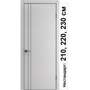 Дверь межкомнатная NEXT-Z (58 4AB)/ Nardo Grey с магнитным замком (ALUM кромка с..