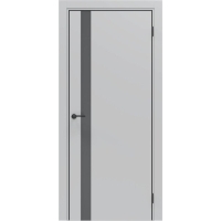 Дверь межкомнатная NEXT-Z (51 4AB)/ Nardo Grey с магнитным замком (ALUM кромка с 4-х сторон Черная)