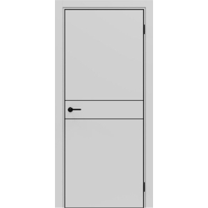 Дверь межкомнатная NEXT-Z (52 4AB)/ Nardo Grey с магнитным замком (ALUM кромка с..