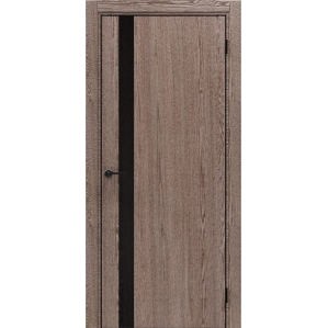 Дверь межкомнатная NEXT-Z (51 4AB)/ Brownie Oak с магнитным замком (ALUM кромка ..