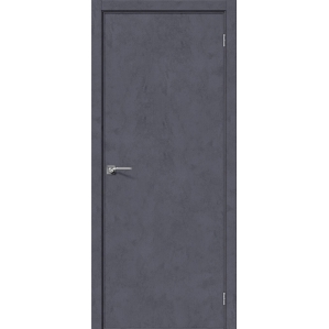 Дверь межкомнатная NEXT-Z (50AL)/ Graphite Art + замок WC (ALUM кромка с 4-х сто..