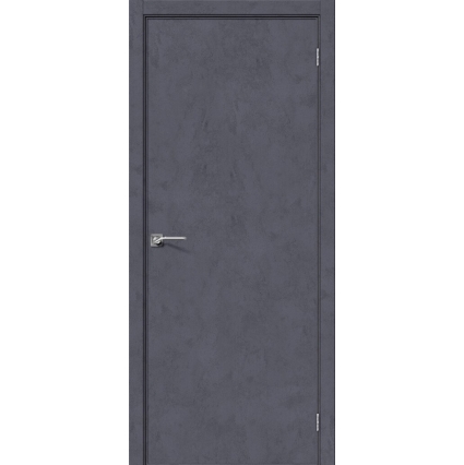 Дверь межкомнатная NEXT-Z (50AL)/ Graphite Art + замок WC (ALUM кромка с 4-х сторон)