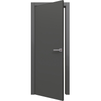 Дверь межкомнатная PRIME Line 0 ПЭТ G (Graphite Silk) кромка ABS Черная Дверь межкомнатная PRIME Line 0 ПЭТ G (Graphite Silk) кромка ABS Черная