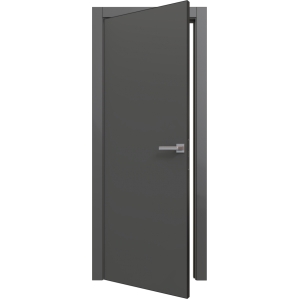 Дверь межкомнатная PRIME Line 0 ПЭТ G (Graphite Silk) кромка ABS Черная Дверь межкомнатная PRIME Line 0 ПЭТ G (Graphite Silk) кромка ABS Черная