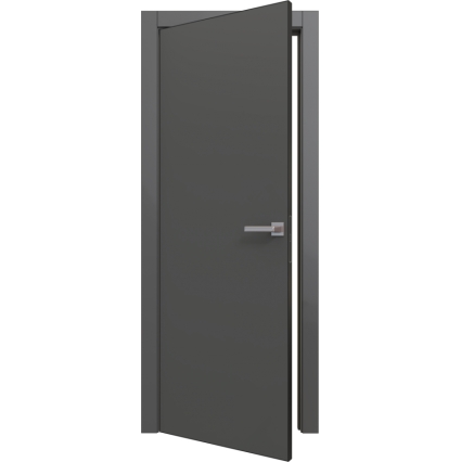 Дверь межкомнатная PRIME Line 0 ПЭТ G (Graphite Silk) кромка ABS Черная Дверь межкомнатная PRIME Line 0 ПЭТ G (Graphite Silk) кромка ABS Черная