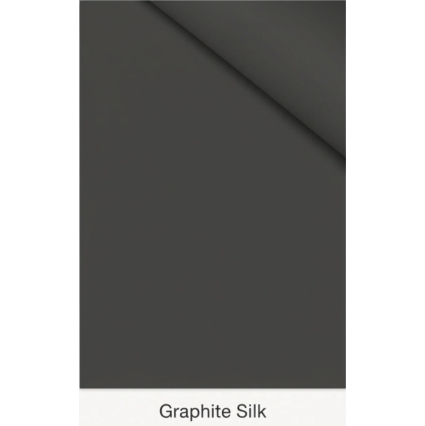 Дверь межкомнатная PRIME Line 2 ПЭТ G (Graphite Silk/ Черный молдинг) кромка ABS