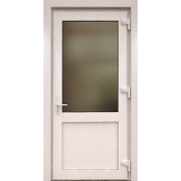 Дверь ПВХ внутренняя "М2" (Белая/ Белая)