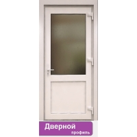 Дверь входная ПВХ наружная "М2" (Белая/ Белая)