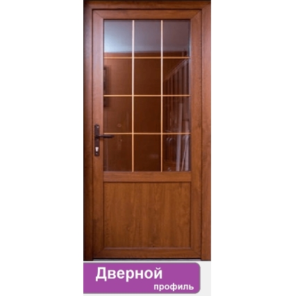 Дверь входная ПВХ наружная "М3" (Золотой дуб/ Белая) Дверь входная ПВХ наружная "М3" (Золотой дуб/ Белая)