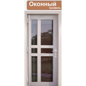 Дверь ПВХ внутренняя "М1" (Белая/ Белая)