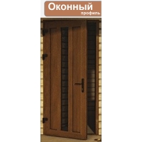 Дверь ПВХ внутренняя "М4" (Светлый дуб/ Белая)