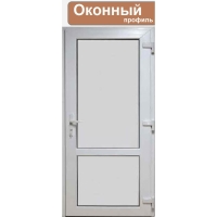 Дверь ПВХ внутренняя глухая"М2" (Белая/ Белая)
