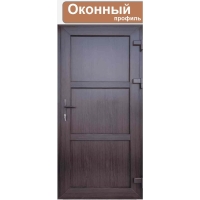 Дверь ПВХ внутренняя "М9" глухая (Темная вишня/ Белая)