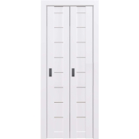 Дверь межкомнатная складная-книга Амати 01 (Белая Шагрень/ Матовое стекло) 40+40 см Дверь межкомнатная складная-книга Амати 01 (Белая Шагрень/ Матовое стекло) 40+40 см