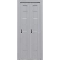 Дверь межкомнатная складная-книга Амати 01 (Грей/ Матовое Стекло) 40+40 см Дверь межкомнатная складная-книга Амати 01 (Грей/ Матовое Стекло) 40+40 см