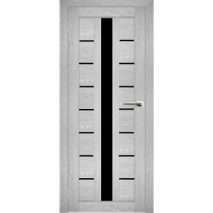 Дверь межкомнатная "Амати 17" Сканди (Черное стекло)