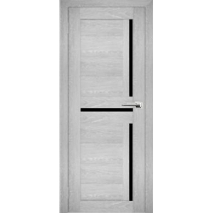 Дверь межкомнатная "Амати 18" Сканди (Черное стекло)