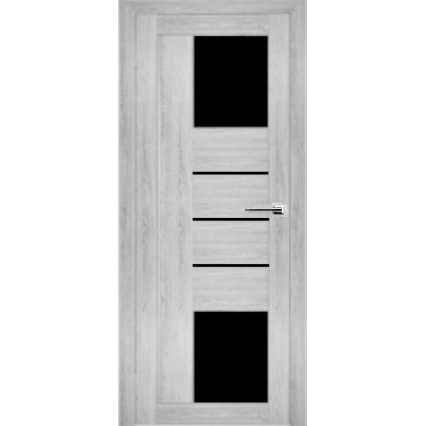 Дверь межкомнатная "Амати 21" Сканди (Черное стекло)
