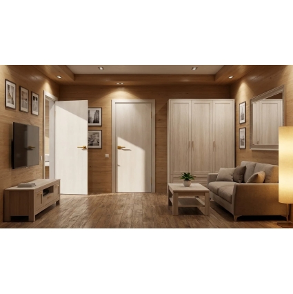 Дверь межкомнатная С01 (Дуб Беленый)