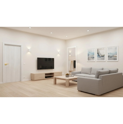 Дверь межкомнатная С01 (Дуб Беленый)