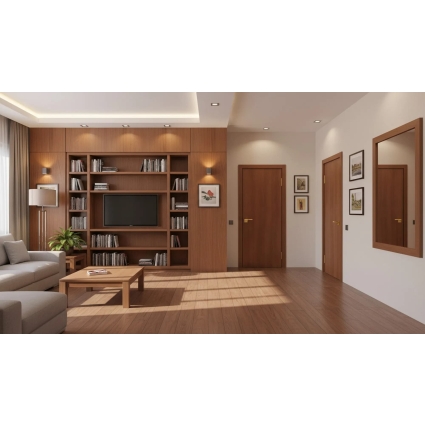 Дверь межкомнатная С01 (Орех Итальянский)