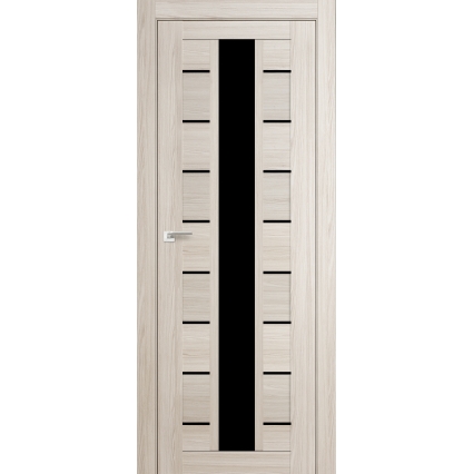Дверь межкомнатная "Амати 17" Дуб Беленый (Ч #00-00004180#$#$#ерное стекло)