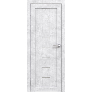 Дверь межкомнатная Амати 10 (Бетон Снежный/ Матовое стекло)