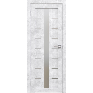 Дверь межкомнатная Амати 17 (Бетон Снежный/ Матовое стекло)