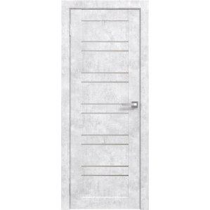 Дверь межкомнатная Амати 25 (Бетон Снежный/ Матовое стекло)